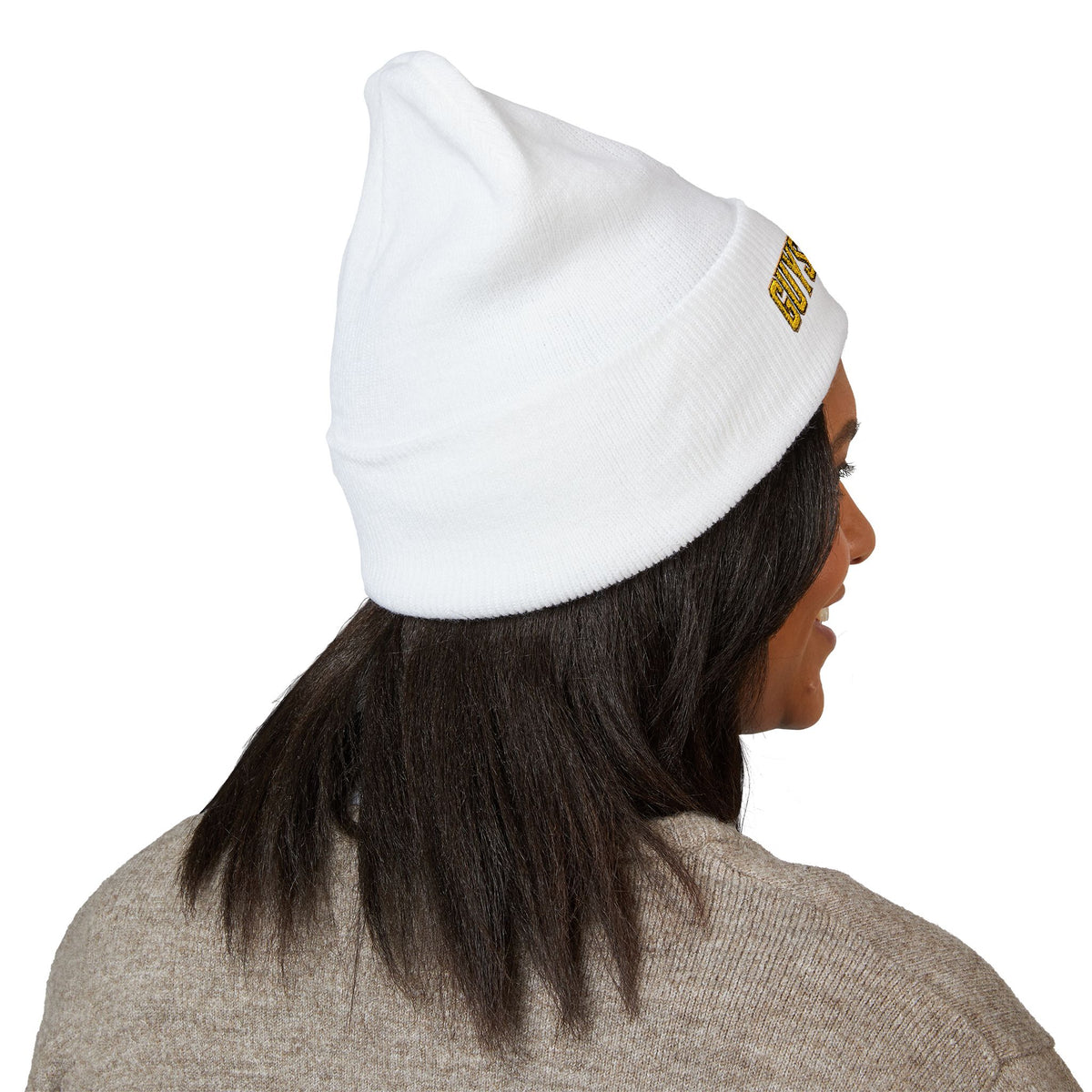 Guys Knight Embroidered Beanie – Men’s Cuffed Winter Hat | One Size Fits All