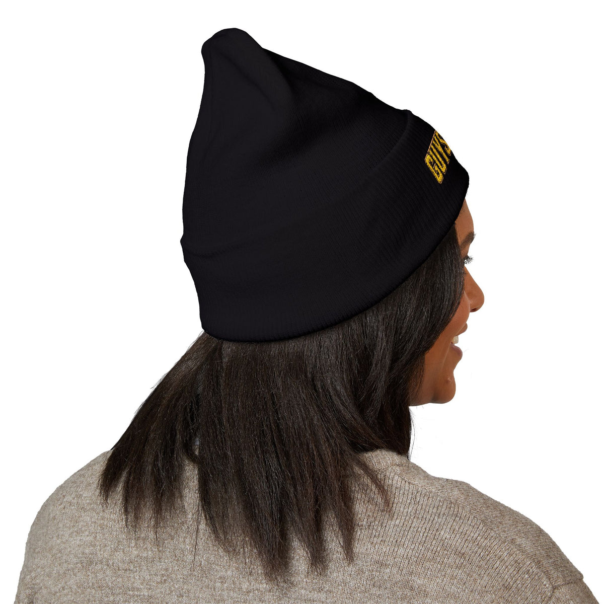 Guys Knight Embroidered Beanie – Men’s Cuffed Winter Hat | One Size Fits All