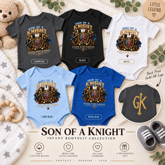 Son of a Knight Infant Bodysuit | Guys Knight Family Knights