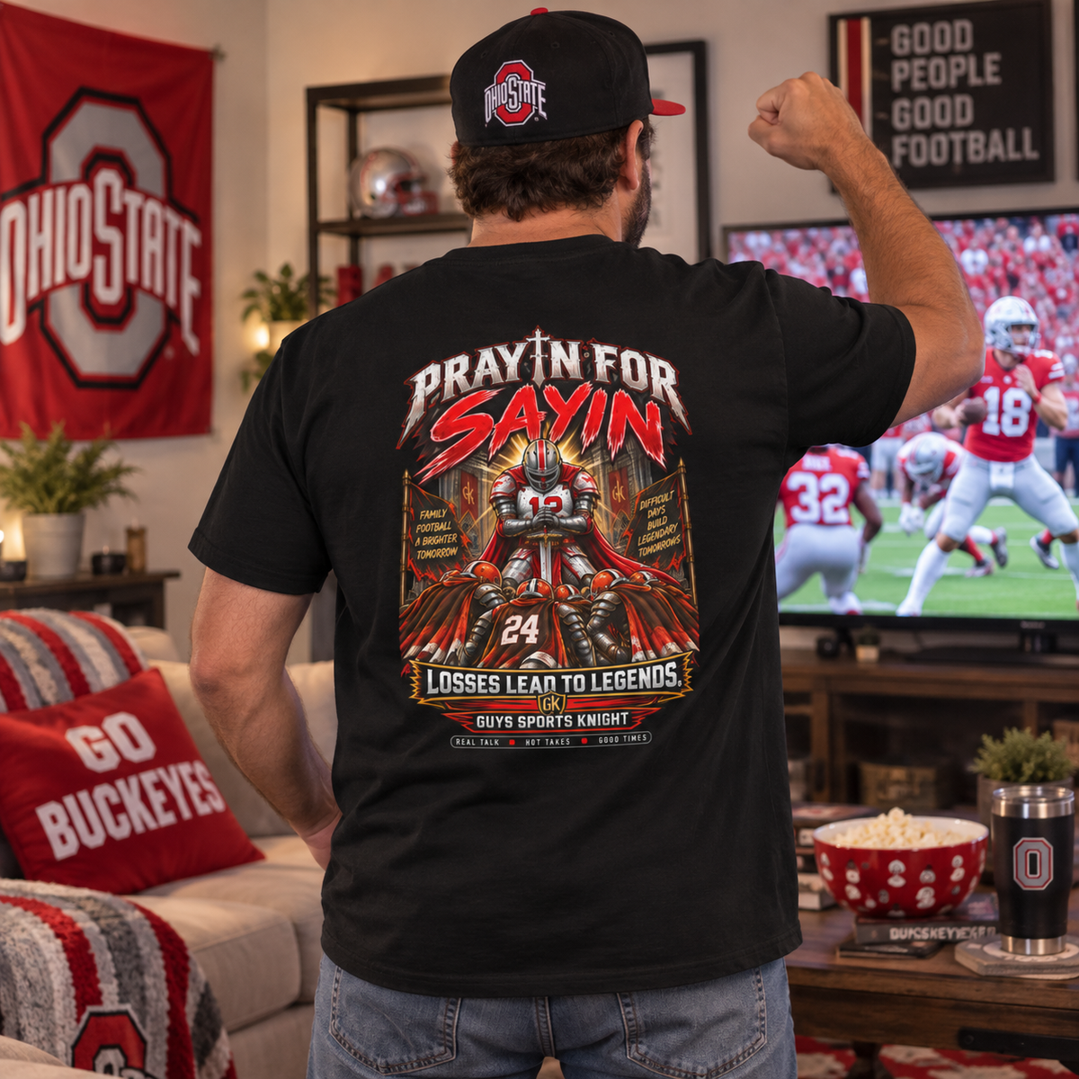Prayin’ for Sayin Tee | Ohio Cleveland Browns Football 2027 QB Draft Fan Shirt