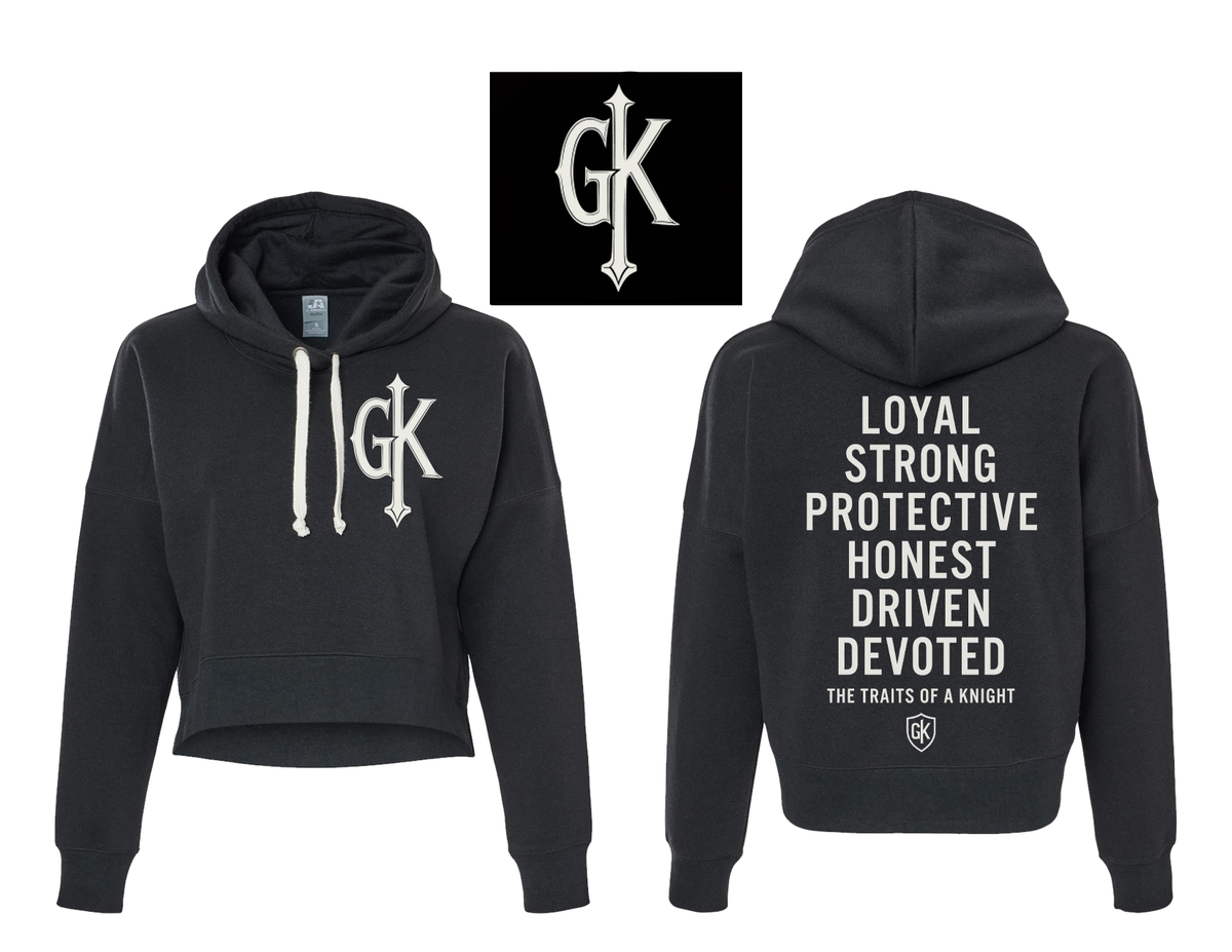 Lady Knights Traits of a Knight Cropped Hoodie | Guys Knight