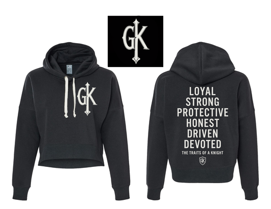 Lady Knights Traits of a Knight Cropped Hoodie | Guys Knight